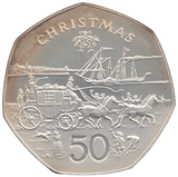 1980 50P CHRISTMAS ( PROOF ) - WORLD COINS - Cambridgeshire Coins
