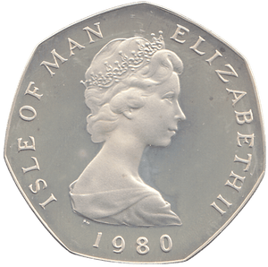 1980 50P CHRISTMAS ( PROOF ) - WORLD COINS - Cambridgeshire Coins