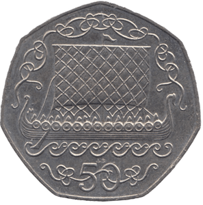 1980 50P DAY OF TYNWALD ISLE OF MAN - SILVER WORLD COINS - Cambridgeshire Coins