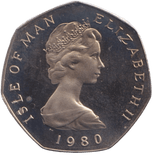 1980 CHRISTMAS 50P STAGECOACH ISLE OF MAN ( BU ) - 50P REGIONAL ISSUES - Cambridgeshire Coins