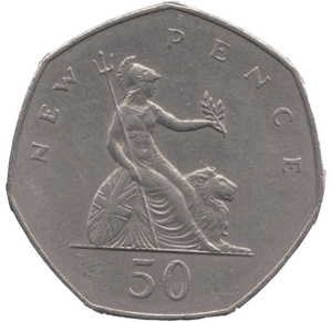 1980 CIRCULATED LARGE 50P BRITANNIA - 50P CIRCULATED - Cambridgeshire Coins
