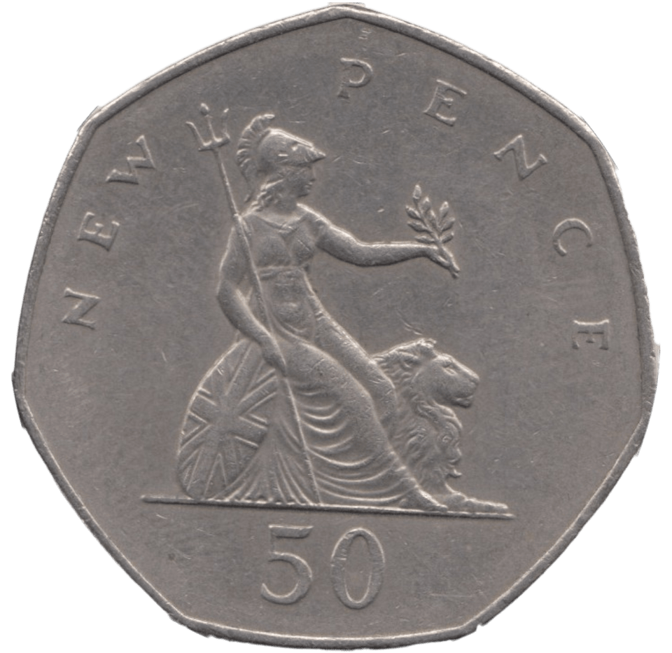 1980 CIRCULATED LARGE 50P BRITANNIA - 50P CIRCULATED - Cambridgeshire Coins