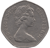 1980 CIRCULATED LARGE 50P BRITANNIA - 50P CIRCULATED - Cambridgeshire Coins