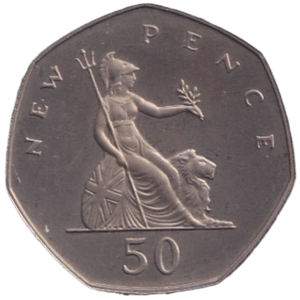 1980 FIFTY PENCE ( BU ) - 50p BU - Cambridgeshire Coins