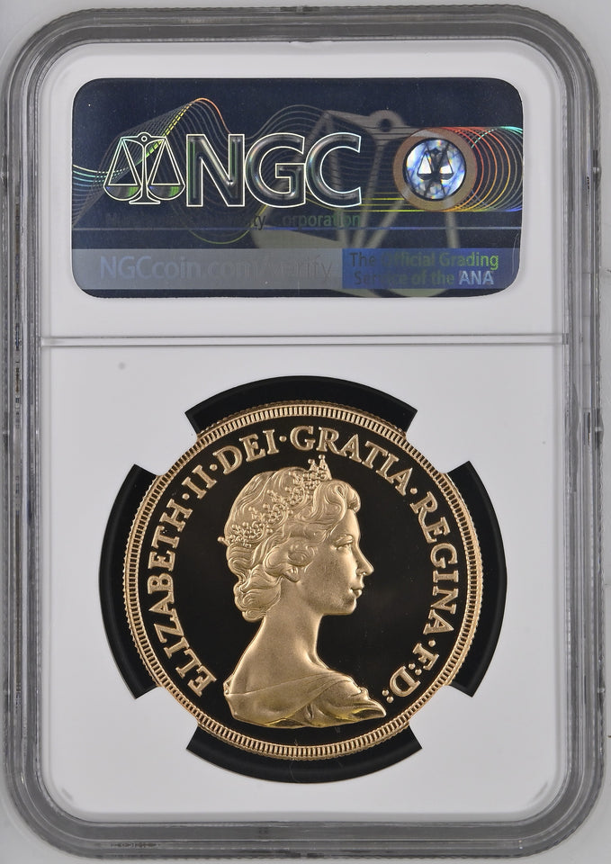 1980 GOLD PROOF £5 SOVEREIGN ( NGC ) PF 69 ULTRA CAMEO - NGC GOLD COINS - Cambridgeshire Coins