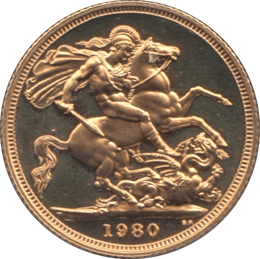 1980 GOLD SOVEREIGN ( PROOF ) - SOVEREIGN - Cambridgeshire Coins