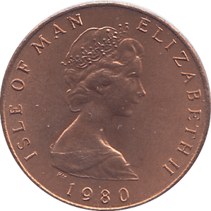 1980 HALF PENCE ISLE OF MAN ( BU ) - WORLD COINS - Cambridgeshire Coins