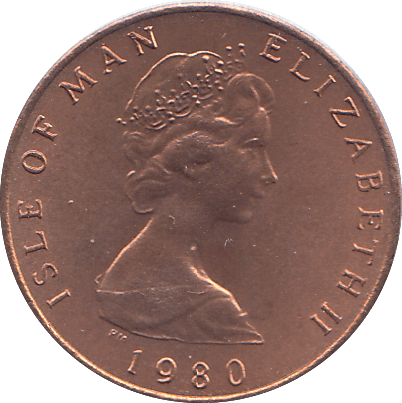1980 HALF PENCE ISLE OF MAN ( BU ) - WORLD COINS - Cambridgeshire Coins