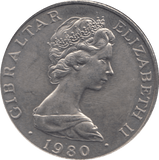 1980 ONE CROWN 80TH BIRTHDAY OF H.M QUEEN ELIZABETH - WORLD COINS - Cambridgeshire Coins