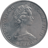 1980 ONE CROWN UK - WORLD COINS - Cambridgeshire Coins