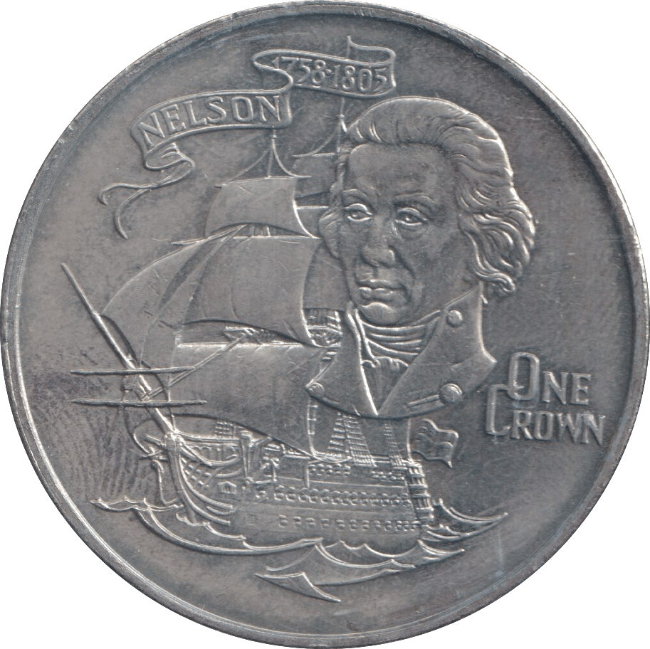 1980 ONE CROWN UK - WORLD COINS - Cambridgeshire Coins