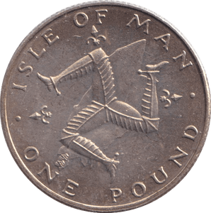 1980 ONE POUND ISLE OF MAN - WORLD COINS - Cambridgeshire Coins