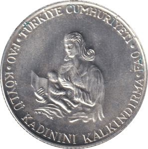 1980 SILVER 500 LIRE TURKEY - SILVER WORLD COINS - Cambridgeshire Coins