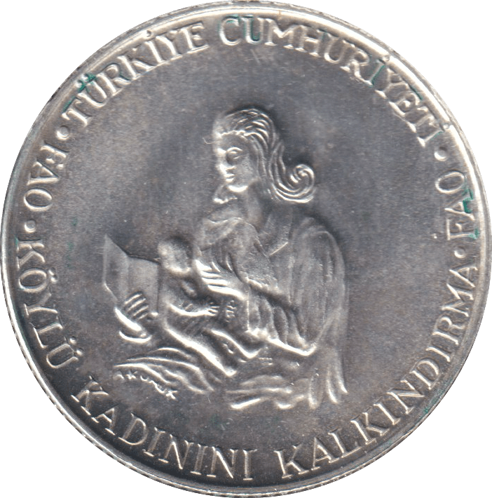 1980 SILVER 500 LIRE TURKEY - SILVER WORLD COINS - Cambridgeshire Coins