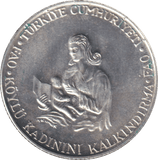 1980 SILVER 500 LIRE TURKEY - SILVER WORLD COINS - Cambridgeshire Coins