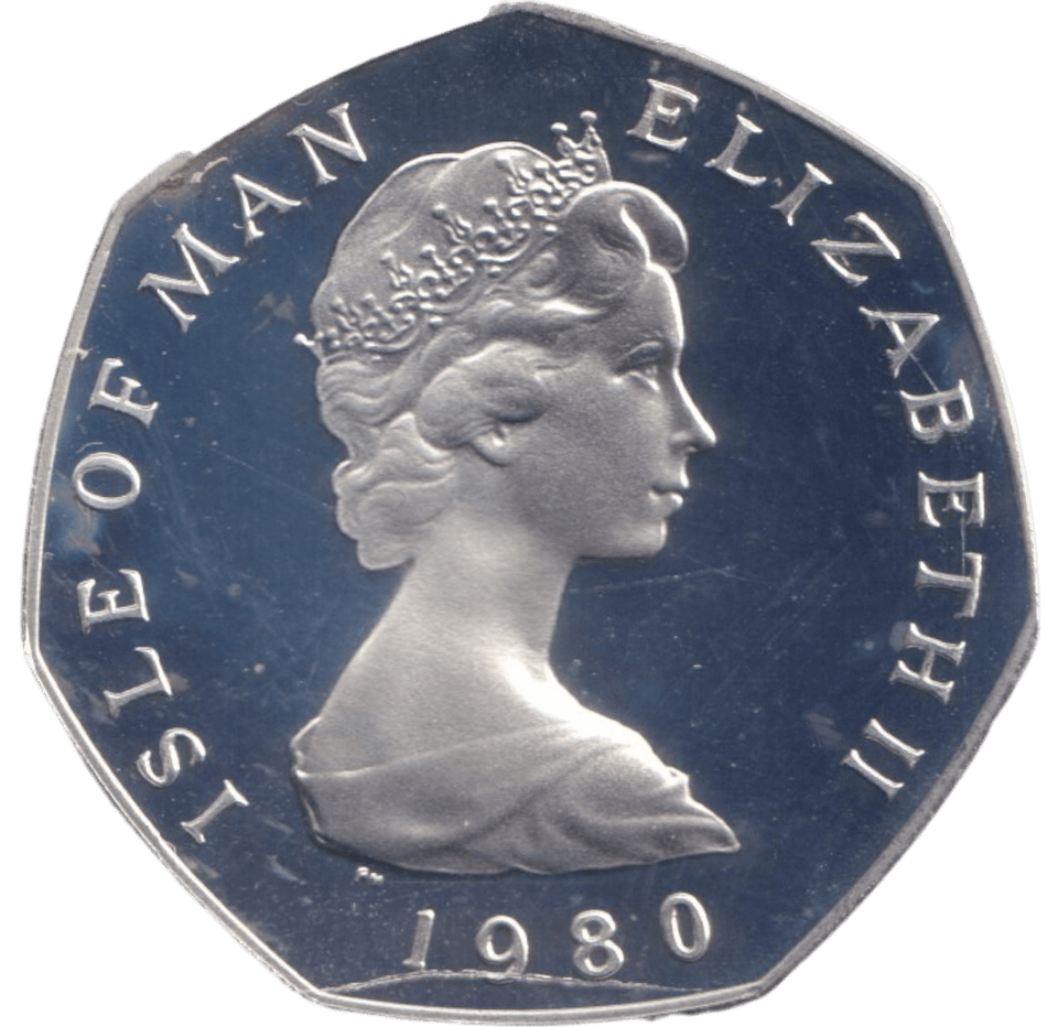 1980 SILVER 50P CHRISTMAS ( PROOF ) - WORLD COINS - Cambridgeshire Coins