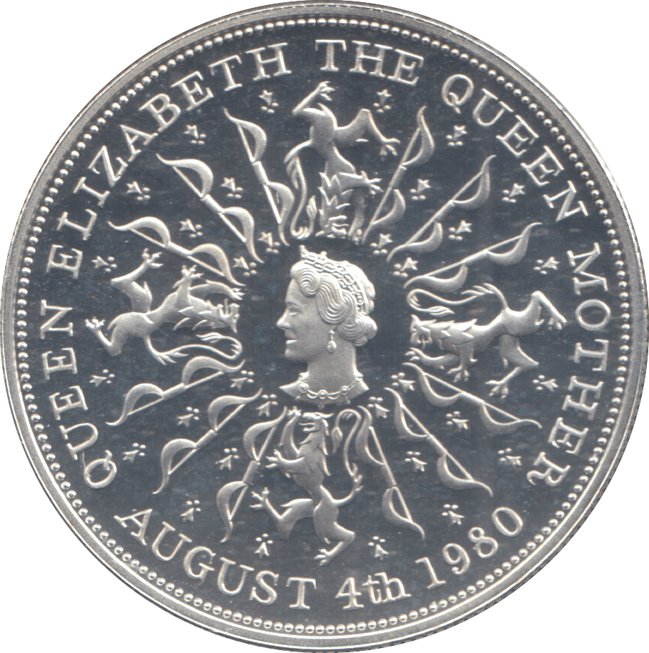 1980 SILVER PROOF CROWN THE QUEEN MOTHER - Silver Proof - Cambridgeshire Coins