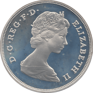 1980 SILVER PROOF FIVE POUNDS UK - SILVER WORLD COINS - Cambridgeshire Coins