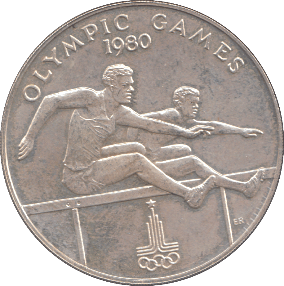 1980 SILVER TEN DOLLARS OLYMPIC GAMES - SILVER WORLD COINS - Cambridgeshire Coins