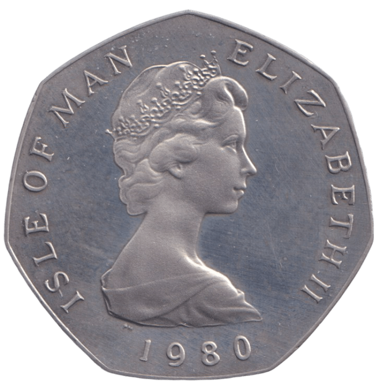 1980 STAGE COACH 50P ISLE OF MAN ( PROOF ) BB - 50P REGIONAL ISSUES - Cambridgeshire Coins