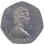 1980 STAGE COACH 50P ISLE OF MAN ( PROOF ) BB - 50P REGIONAL ISSUES - Cambridgeshire Coins