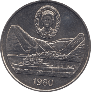 1980 TWENTY FIVE PENCE ST. HELENA - WORLD COINS - Cambridgeshire Coins