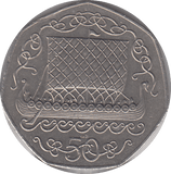 1980 VIKING SHIP 50P ISLE OF MAN - WORLD COINS - Cambridgeshire Coins