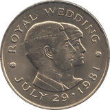 1981 2 POUNDS ROYAL WEDDING - WORLD COINS - Cambridgeshire Coins