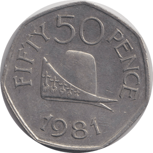 1981 50 PENCE BALLIVIE - WORLD COINS - Cambridgeshire Coins