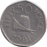 1981 50 PENCE BALLIVIE - WORLD COINS - Cambridgeshire Coins