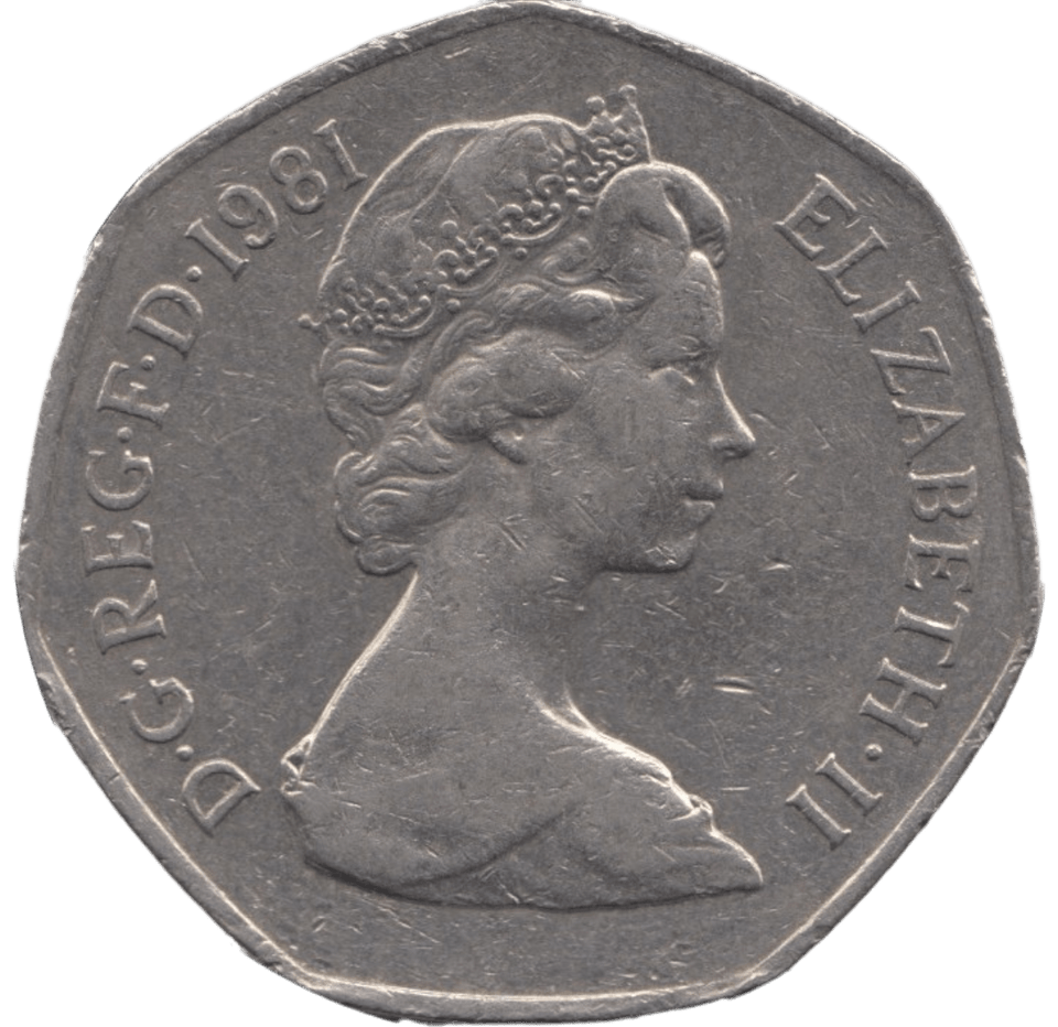 1981 CIRCULATED LARGE 50P BRITANNIA - 50P CIRCULATED - Cambridgeshire Coins
