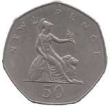 1981 CIRCULATED LARGE 50P BRITANNIA - 50P CIRCULATED - Cambridgeshire Coins