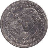 1981 CROWN YEAR OF THE DISABLED - BEETHOVEN - WORLD COINS - Cambridgeshire Coins