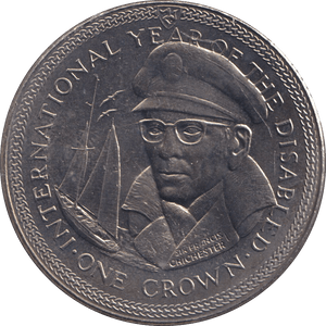 1981 CROWN YEAR OF THE DISABLED - CHICHESTER - WORLD COINS - Cambridgeshire Coins