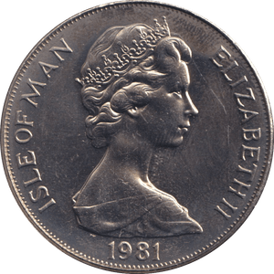 1981 CROWN YEAR OF THE DISABLED - DOUGLAS - WORLD COINS - Cambridgeshire Coins