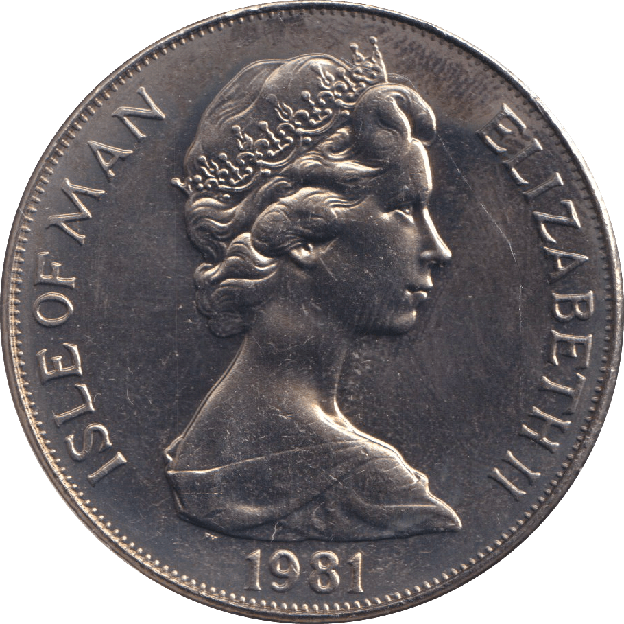 1981 CROWN YEAR OF THE DISABLED - DOUGLAS - WORLD COINS - Cambridgeshire Coins