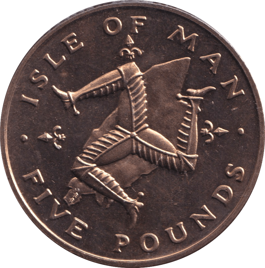 1981 FIVE POUND ISLE OF MAN - WORLD COINS - Cambridgeshire Coins