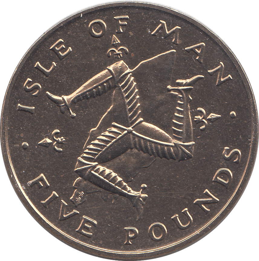 1981 FIVE POUNDS ISLE OF MAN ( BU ) - WORLD COINS - Cambridgeshire Coins