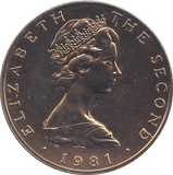 1981 FIVE POUNDS ISLE OF MAN ( BU ) - WORLD COINS - Cambridgeshire Coins