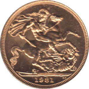 1981 GOLD SOVEREIGN ( BU ) - SOVEREIGN - Cambridgeshire Coins