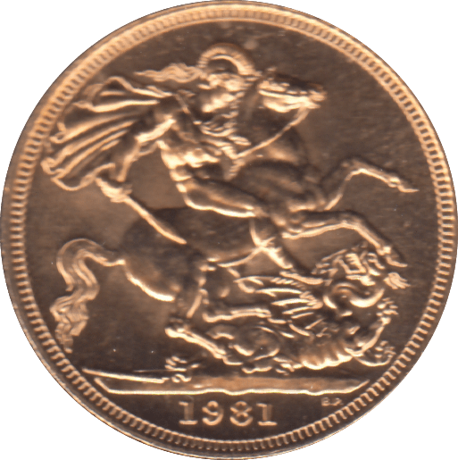 1981 GOLD SOVEREIGN ( BU ) - SOVEREIGN - Cambridgeshire Coins