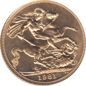 1981 GOLD SOVEREIGN ( BU ) - SOVEREIGN - Cambridgeshire Coins