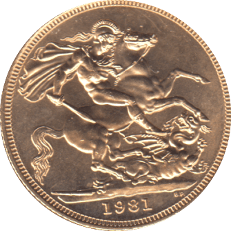 1981 GOLD SOVEREIGN ( BU ) - SOVEREIGN - Cambridgeshire Coins