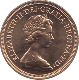1981 GOLD SOVEREIGN ( UNC ) - SOVEREIGN - Cambridgeshire Coins