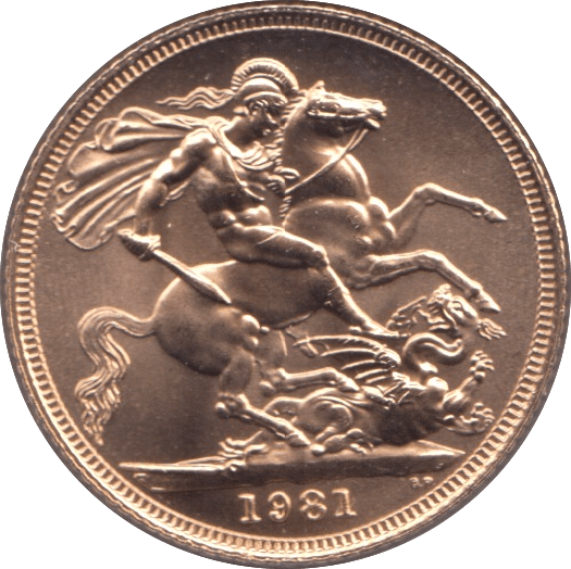 1981 GOLD SOVEREIGN ( UNC ) - SOVEREIGN - Cambridgeshire Coins