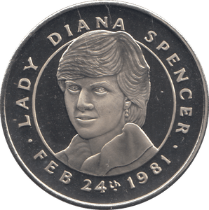 1981 LADY DIANA AND PRINCE CHARLES COMMEMORATIVE COIN - WORLD COINS - Cambridgeshire Coins