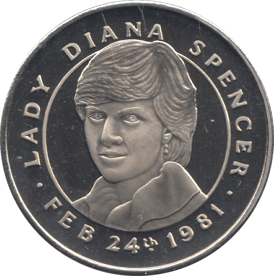 1981 LADY DIANA AND PRINCE CHARLES COMMEMORATIVE COIN - WORLD COINS - Cambridgeshire Coins