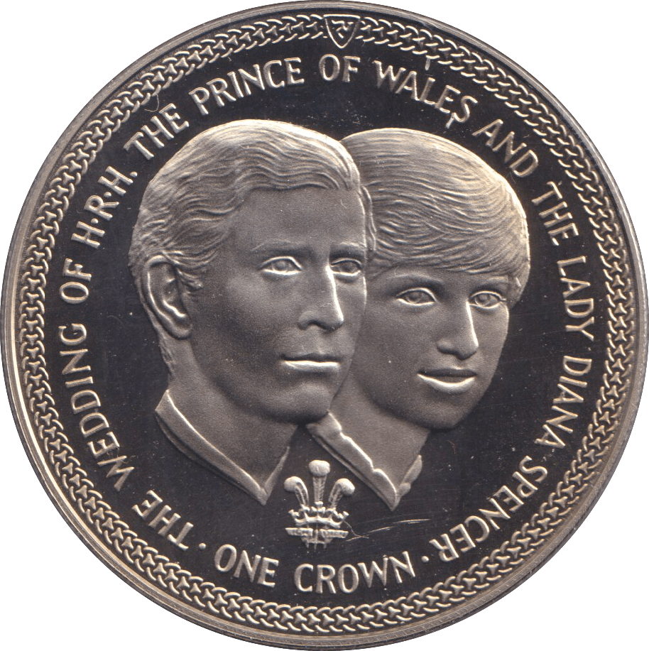1981 ONE CROWN ISLE OF MAN - WORLD COINS - Cambridgeshire Coins