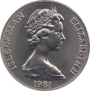 1981 ONE CROWN WEDDING OF THE PRINCE OF WALES AND LADY DIANA - WORLD COINS - Cambridgeshire Coins