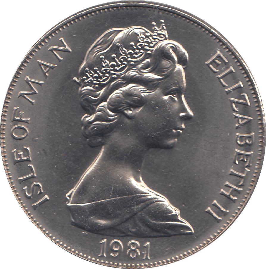 1981 ONE CROWN WEDDING OF THE PRINCE OF WALES AND LADY DIANA - WORLD COINS - Cambridgeshire Coins